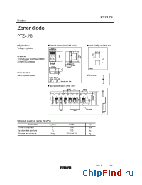 Datasheet PTZ4.7B manufacturer Rohm